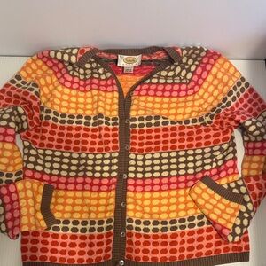 Talbots Vibrant Multicolor Cardigan